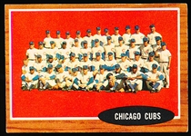 1962 Topps Baseball- #552 Cubs Team- Hi# 