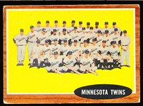 1962 Topps Baseball- #584 Twins Team- Hi#