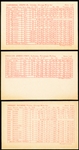 1963 Stat Back Baseball Exhibits- 3 Diff- Red Print Backs