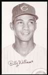 1963 Stat Back Baseball Exhibit- Billy Williams, Cubs- Red Print Back