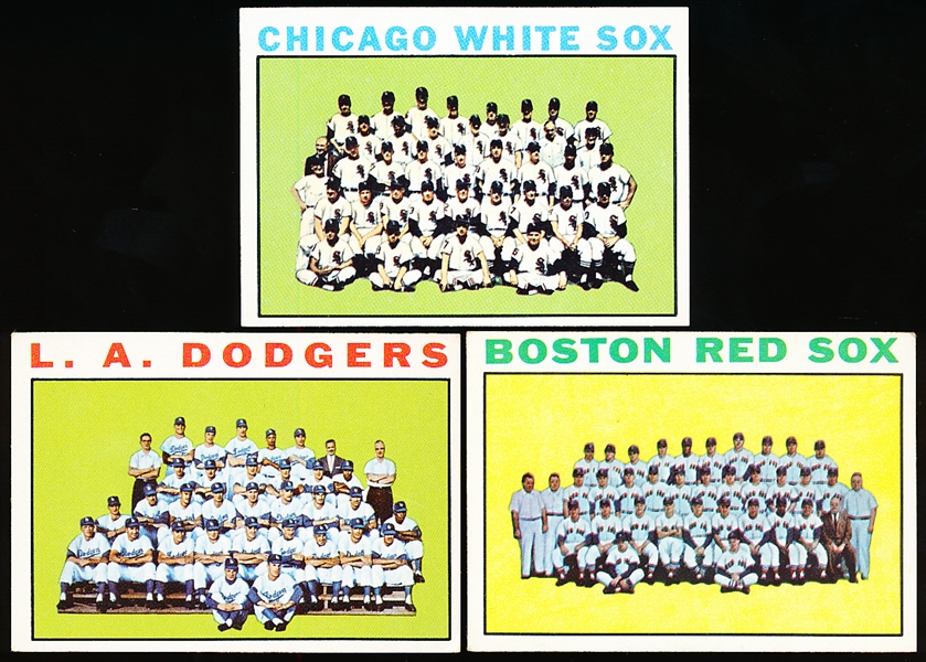 1964 Topps Bb- 3 Team Cards