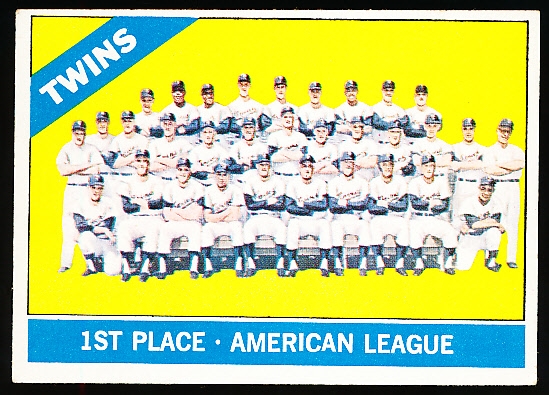1966 Topps Bb- #526 Minn Twins Team- Hi#