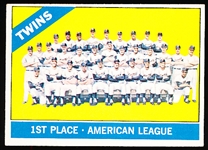 1966 Topps Bb- #526 Minn Twins Team- Hi#