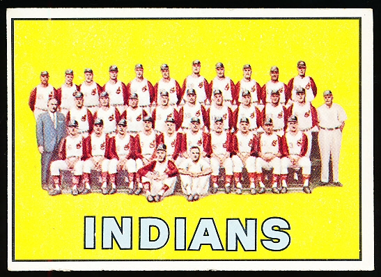 1967 Topps Bb- #544 Cleveland Indians Team- Hi# 