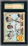 1968 Topps Baseball- #490 SuperStars- Killebrew/ Mays/ Mantle- SGC 60 (Ex 5)