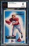 1955 Bowman Football- #9 Don Stonesifer, Cardinals- BVG 4 (Vg-Ex)
