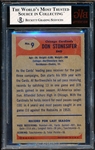 1955 Bowman Football- #9 Don Stonesifer, Cardinals- BVG 4 (Vg-Ex)