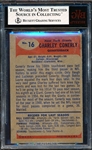 1955 Bowman Football- #16 Charlie Conerly, NY Giants- BVG 5 (Ex)