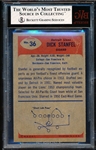 1955 Bowman Football- #36 Dick Stanfel, Lions- BVG 4.5 (Vg-Ex+)