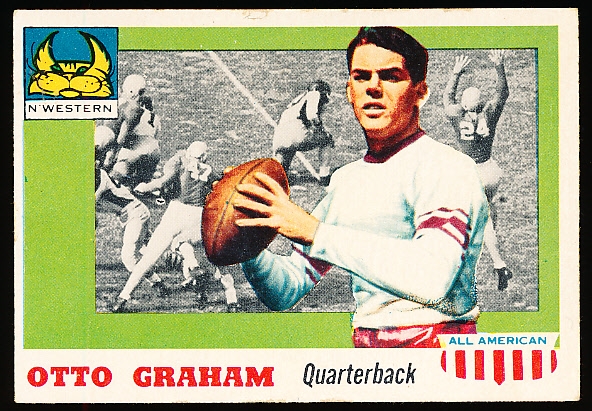 1955 Topps All American Football- #12 Otto Graham, Northwestern