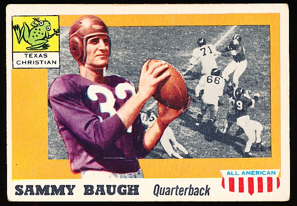 1955 Topps All American Football- #20 Sammy Baugh, Texas Christian