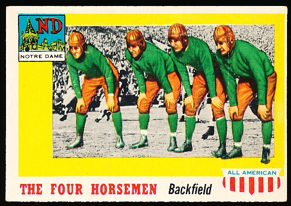 1955 Topps All American Football- #68 The Four Horseman, Notre Dame
