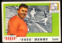 1955 Topps All American Football- #100 Fats Henry, Washington & Jefferson