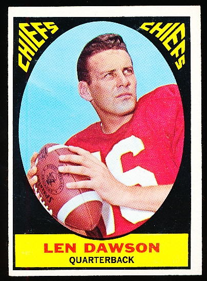 1967 Topps Football- #61 Len Dawson, Chiefs