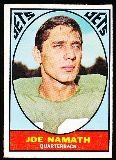 1967 Topps Football- #98 Joe Namath, Jets