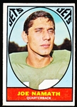 1967 Topps Football- #98 Joe Namath, Jets