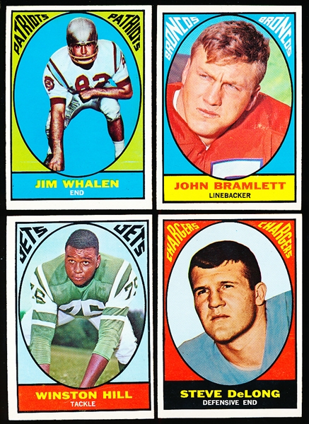 1967 Topps Fb- 4 Diff