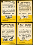 1967 Topps Fb- 4 Diff