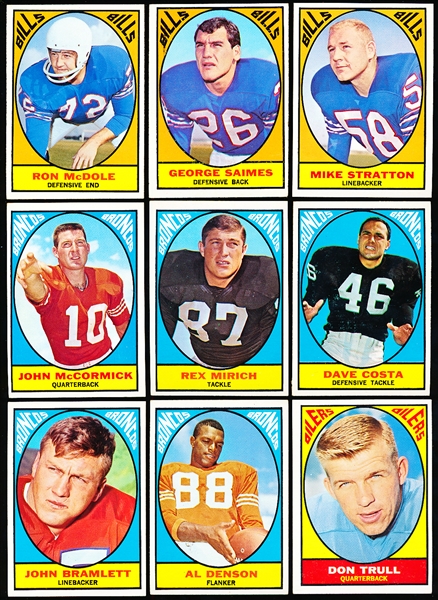 1967 Topps Fb- 12 Diff