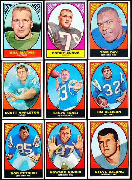 1967 Topps Fb- 11 Diff