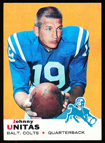 1969 Topps Fb- #25 John Unitas, Colts