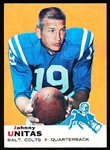 1969 Topps Fb- #25 John Unitas, Colts