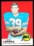 1969 Topps Fb- #120 Larry Csonka, Dolphins RC