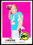 1969 Topps Fb- #161 Bob Griese, Dolphins