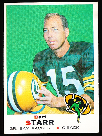 1969 Topps Fb- #215 Bart Starr, Packers