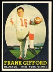 1958 Topps Football- #73 Frank Gifford, Giants