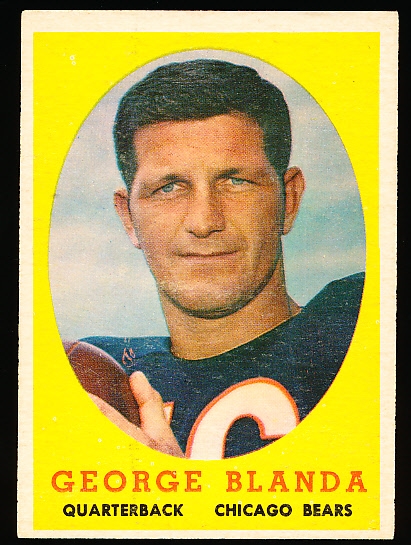 1958 Topps Football- #129 George Blanda, Bears