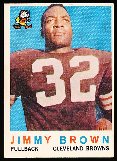 1959 Topps Football- #10 Jimmy Brown, Browns