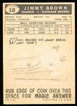 1959 Topps Football- #10 Jimmy Brown, Browns