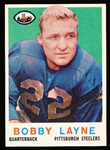 1959 Topps Football- #40 Bobby Layne, Steelers
