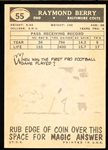 1959 Topps Football- #55 Raymond Berry, Colts