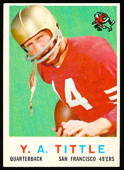 1959 Topps Football- #130 Y. A. Tittle, 49ers