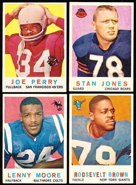 1959 Topps Football- 4 Diff