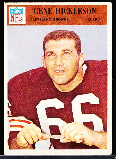 1966 Philly Fb- #45 Gene Hickerson RC, Browns