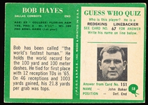 1966 Philly Fb- #58 Bob Hayes, Cowboys