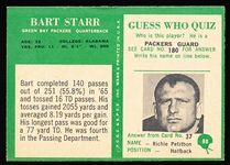 1966 Philly Fb- #88 Bart Starr, Packers
