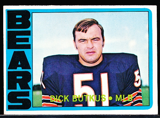 1972 Topps Football- #170 Dick Butkus, Bears