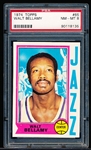 1974-75 Topps Basketball- #65 Walt Bellamy, Jazz- PSA Nm-Mt 8