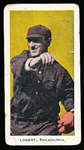 1911 E94 Close Candy Baseball- Lobert, Philadelphia- Regular checklist back with no advertising overprint