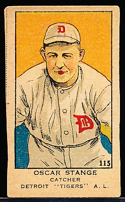 1919-21 W514 Bb- #115 Oscar Stanage, Detroit Tigers