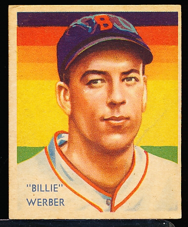 1934-36 Diamond Stars Bb- #61 Billie Werber, Boston Red Sox- 1935 Green Back