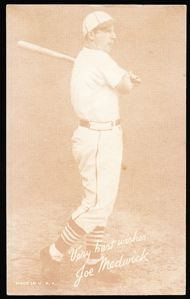 1939-46 Salutation Baseball Exhibit- Very Best Wishes, Joe Medwick