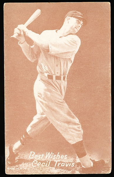 1939-46 Salutation Baseball Exhibit- Best Wishes, Cecil Travis