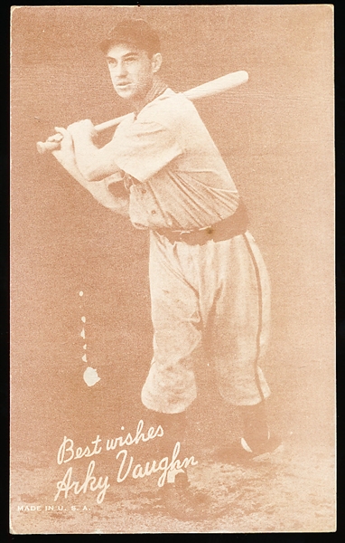 1939-46 Salutation Baseball Exhibit- Best Wishes, Arky Vaughn