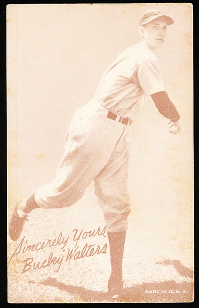 1939-46 Salutation Baseball Exhibit- Sincerely Yours, Bucky Walters