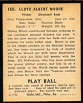 1940 Playball Bb- #150 Whitey Moore, Cinc